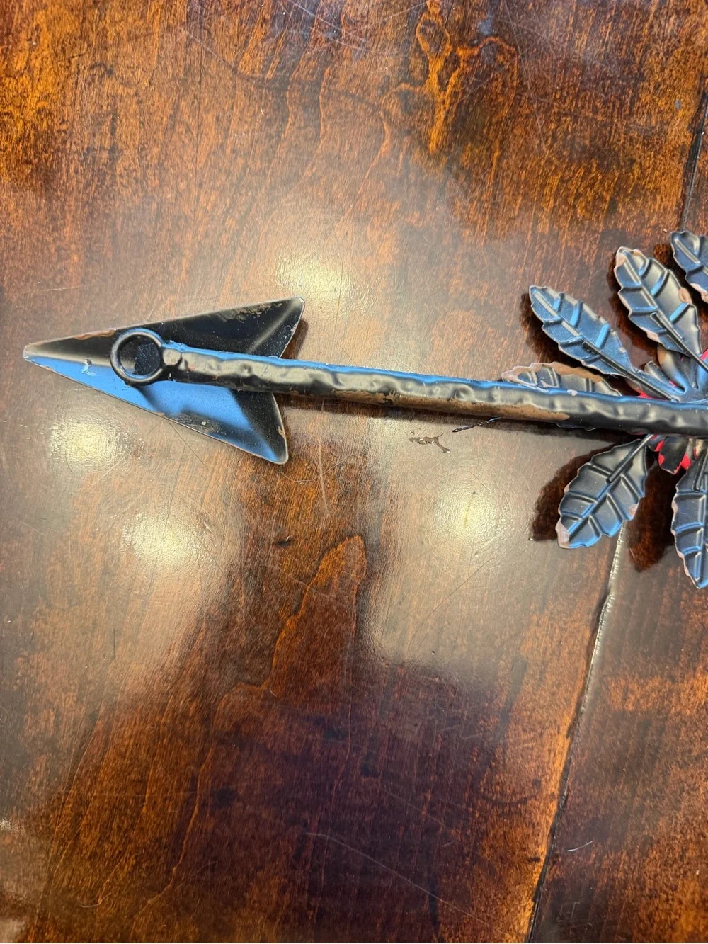 Rustic Floral Arrow Wall Decor - Multicolor